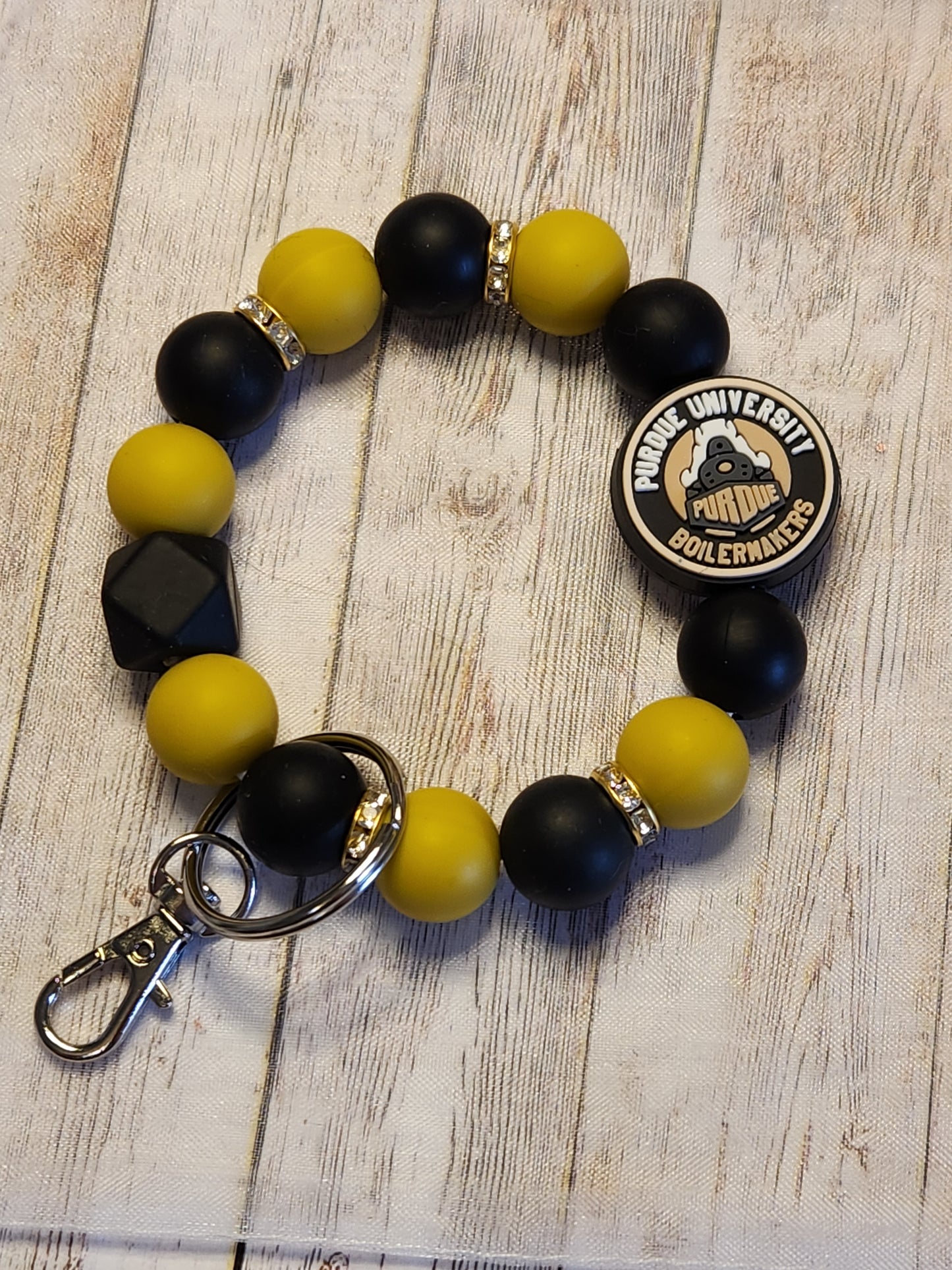 Wristlet: Purdue (Gold and Black)