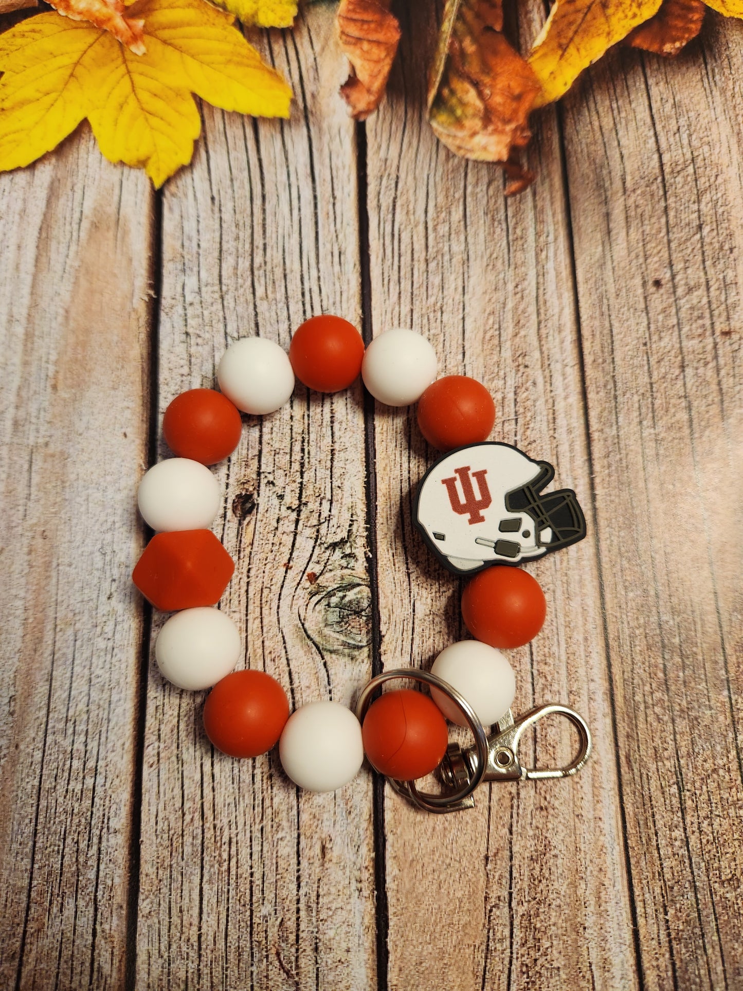 Wristlet: Hoosiers (football, no spacers)