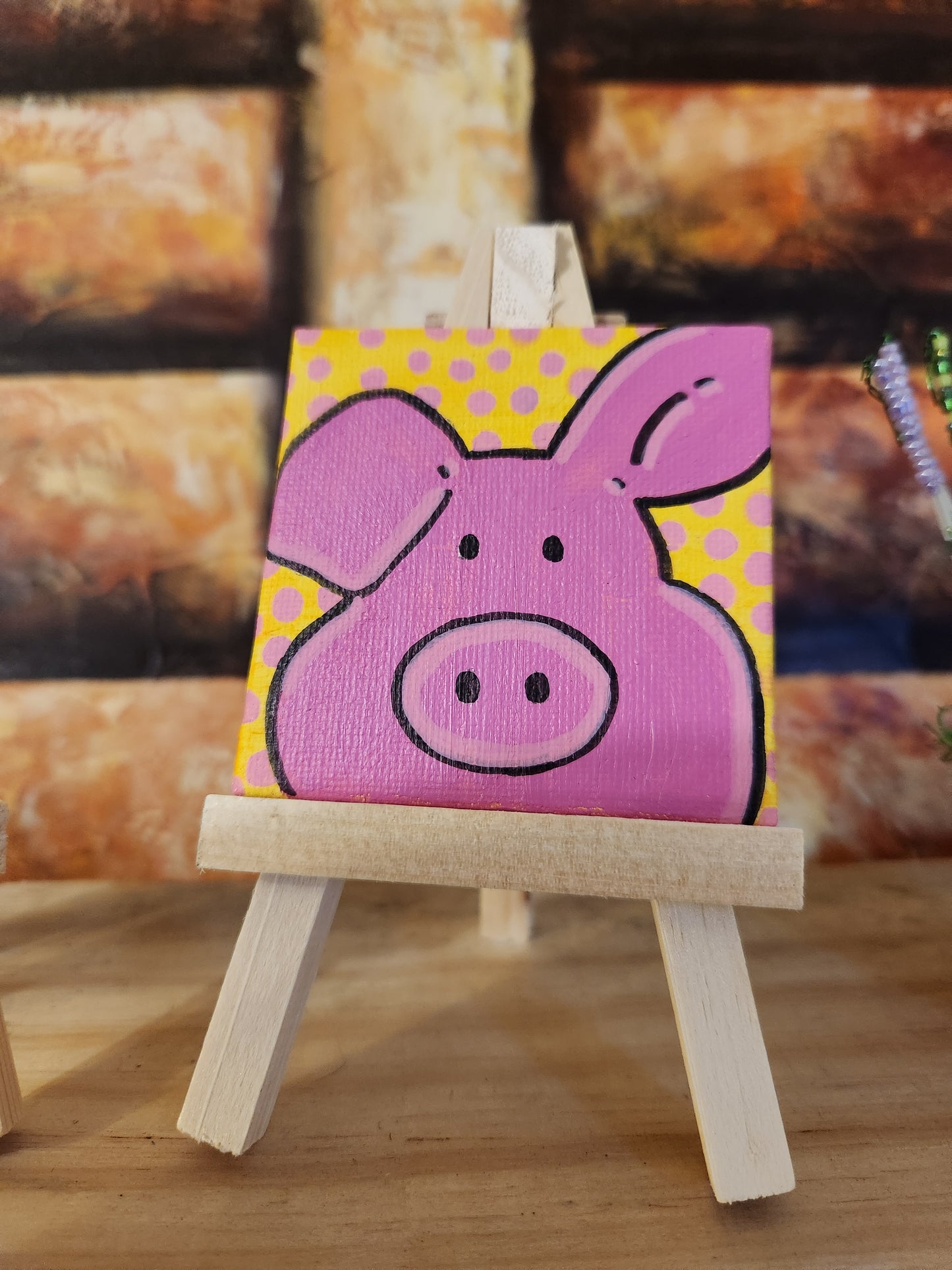 Mini Canvas: Piggy