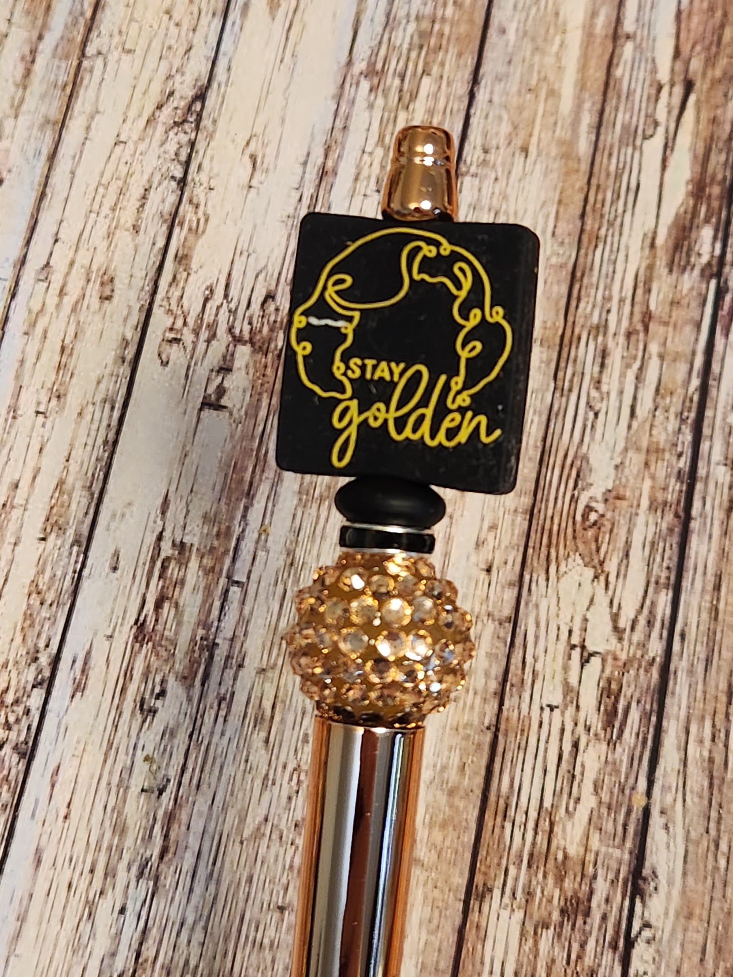 Beaded Pen: Stay Golden (Golden Girls)