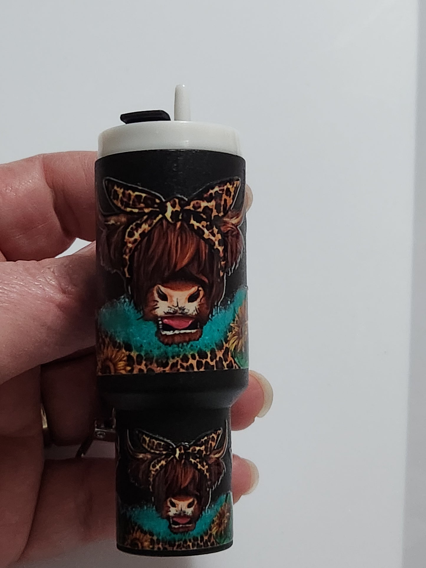Chapstick Tumbler: Sunflower Cow