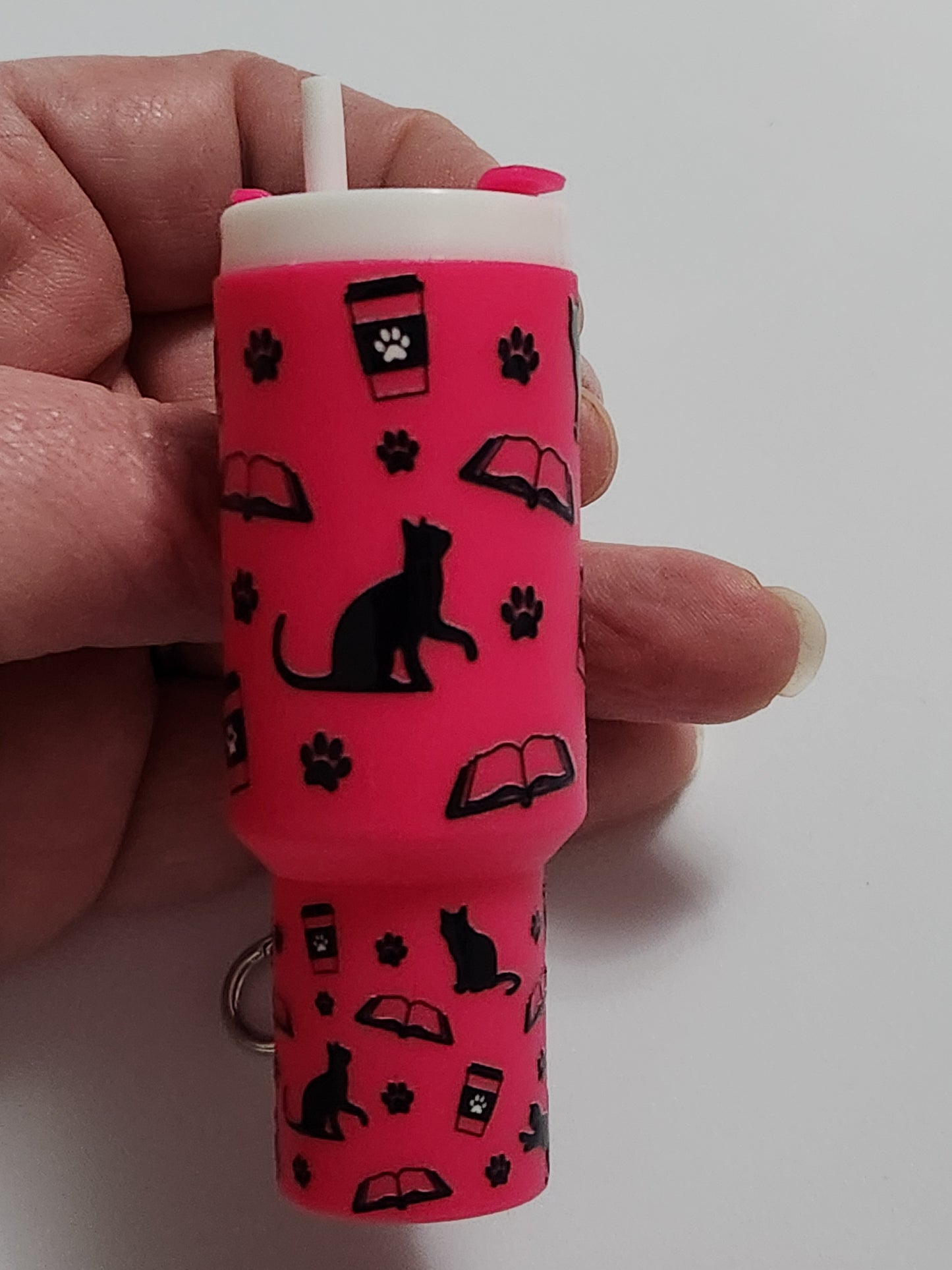Chapstick Tumbler: Cats and books