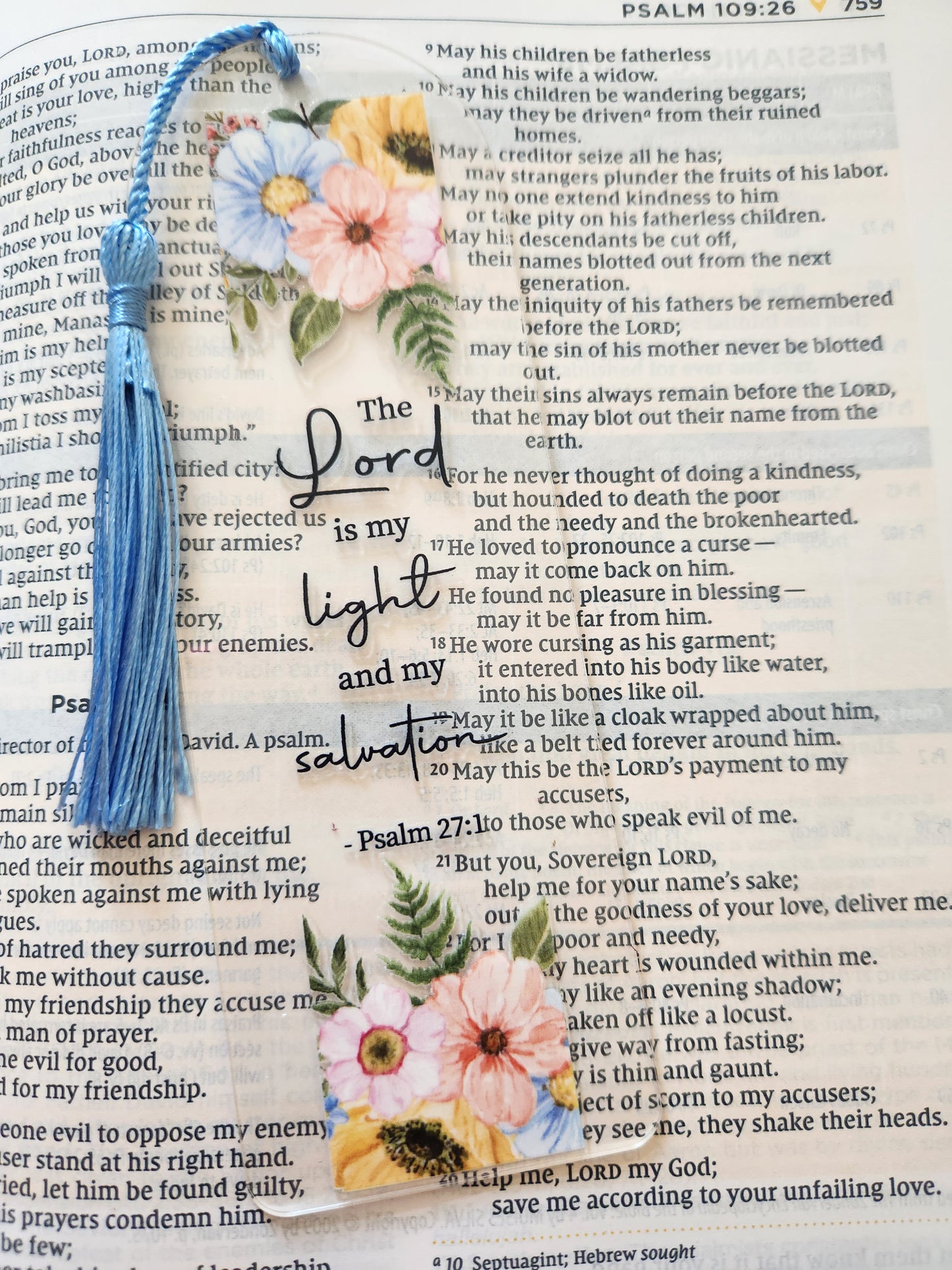 Faith Bookmarks: The Lord is my light