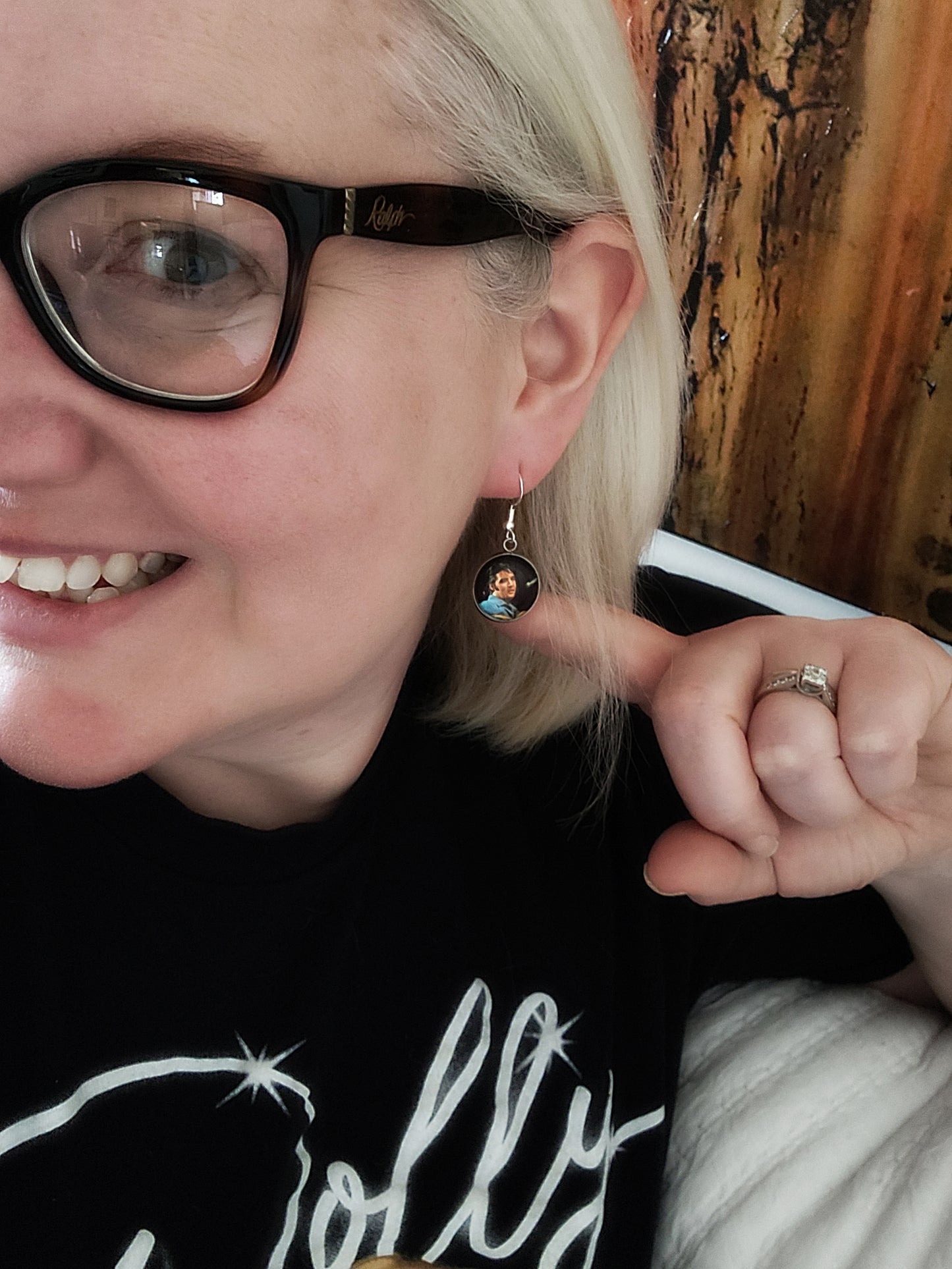 Earrings: Elvis in Rhinestone Jumpsuit