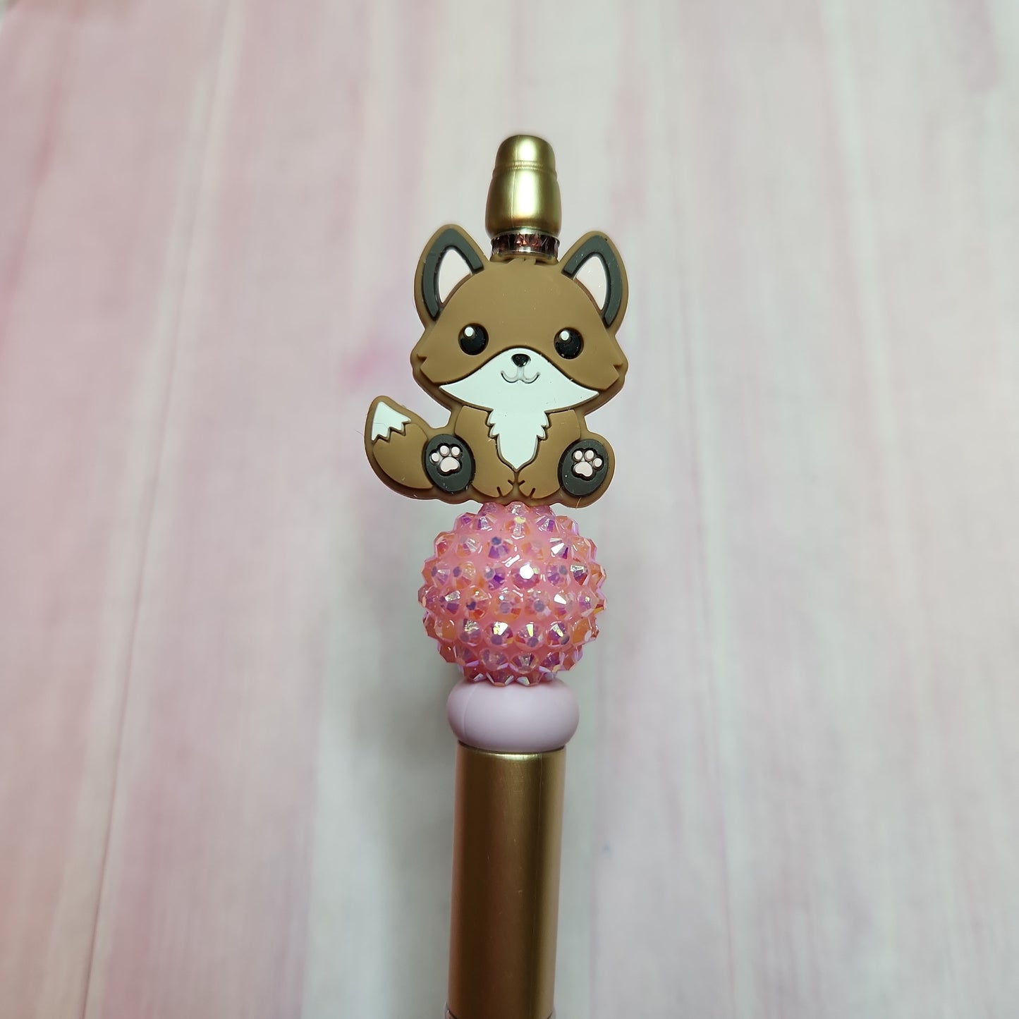 Beaded Pen: Fox