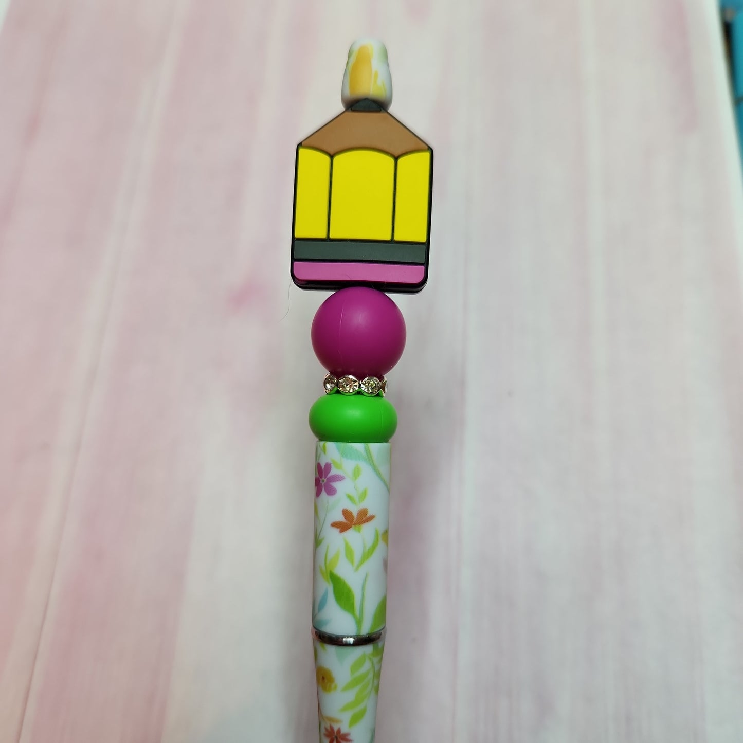 Beaded Pen: School (Teacher, Teach, Pencil)