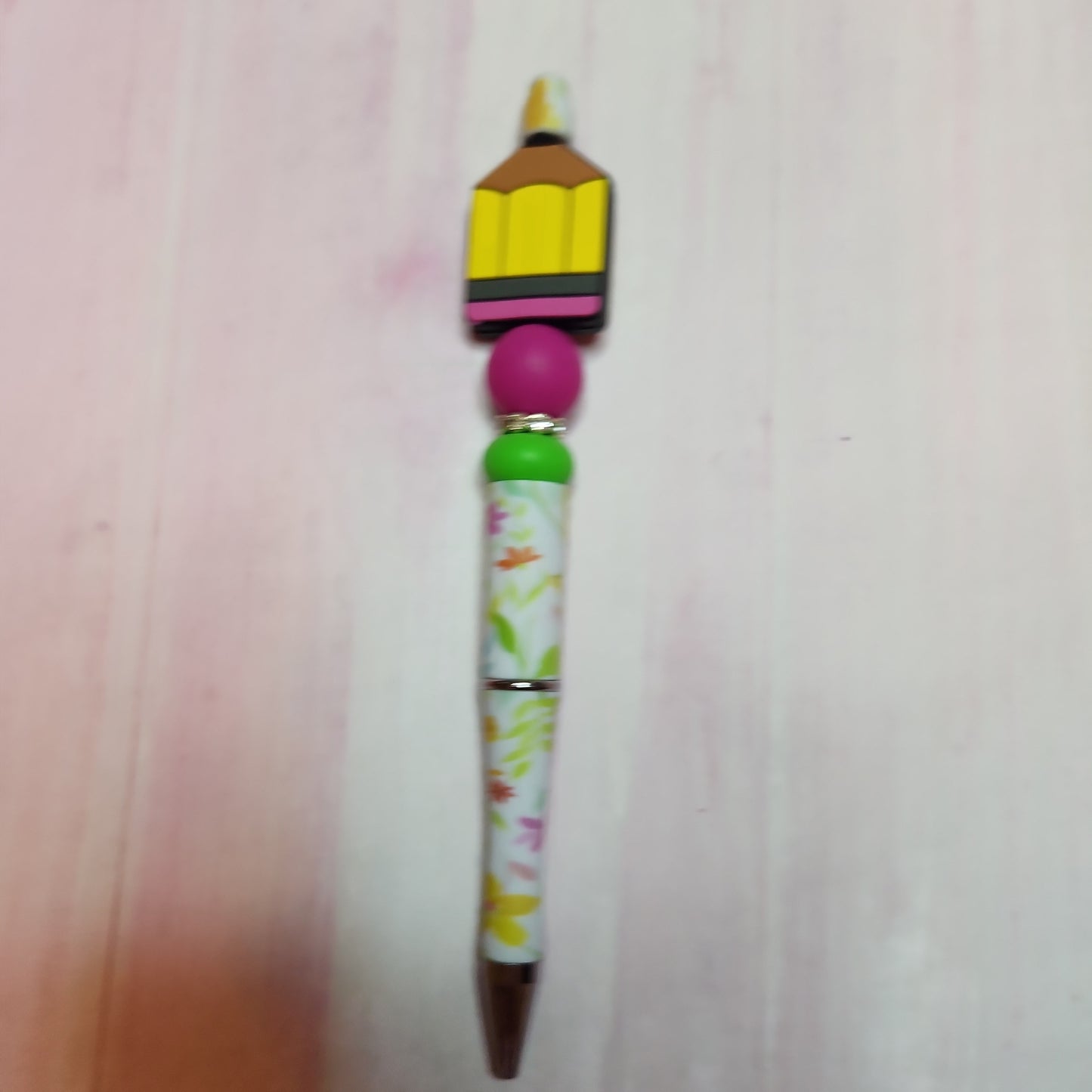 Beaded Pen: School (Teacher, Teach, Pencil)