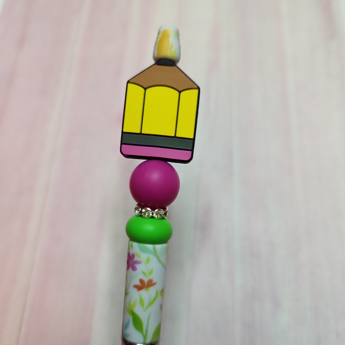 Beaded Pen: School (Teacher, Teach, Pencil)