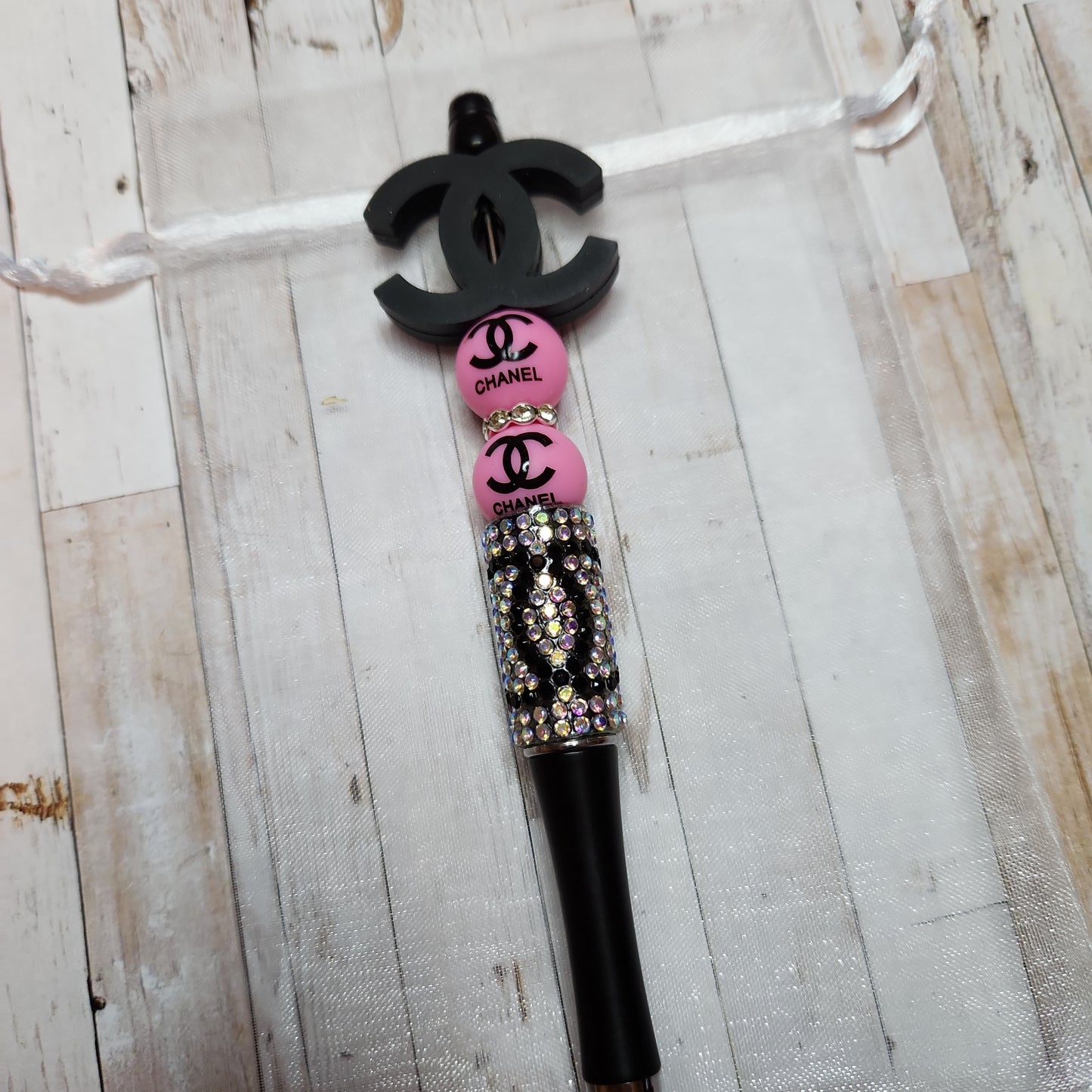 Beaded Pen: Designer (LV, black)