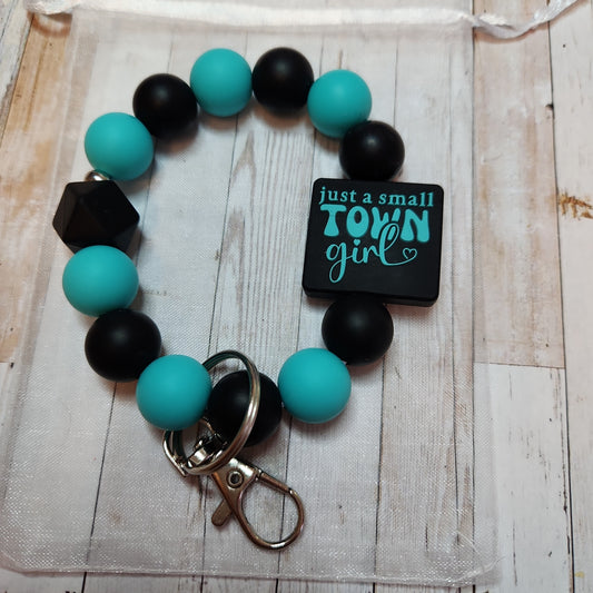 Wristlet Keychain: Small Town Girl