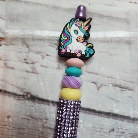 Beaded Pen: Unicorn