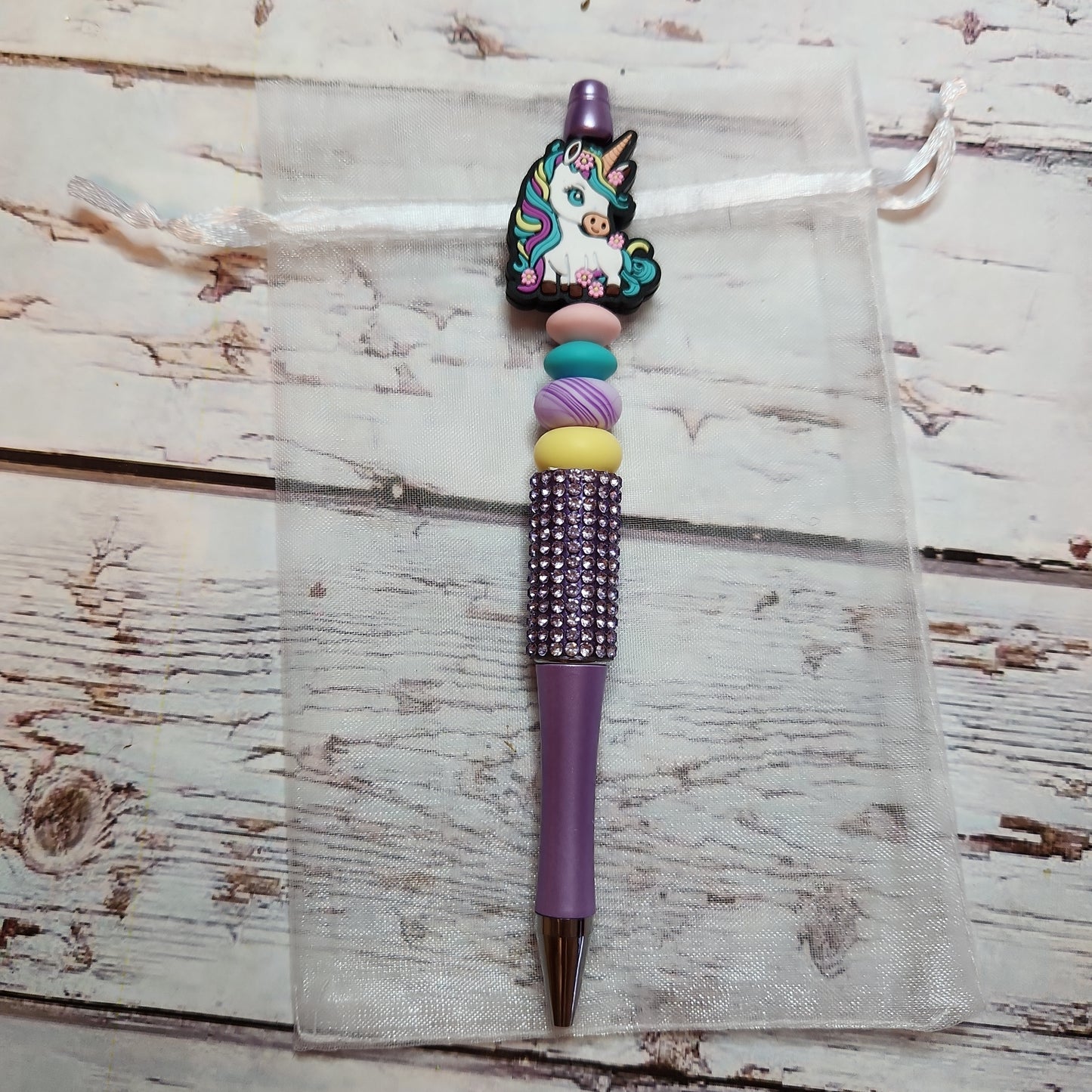 Beaded Pen: Unicorn