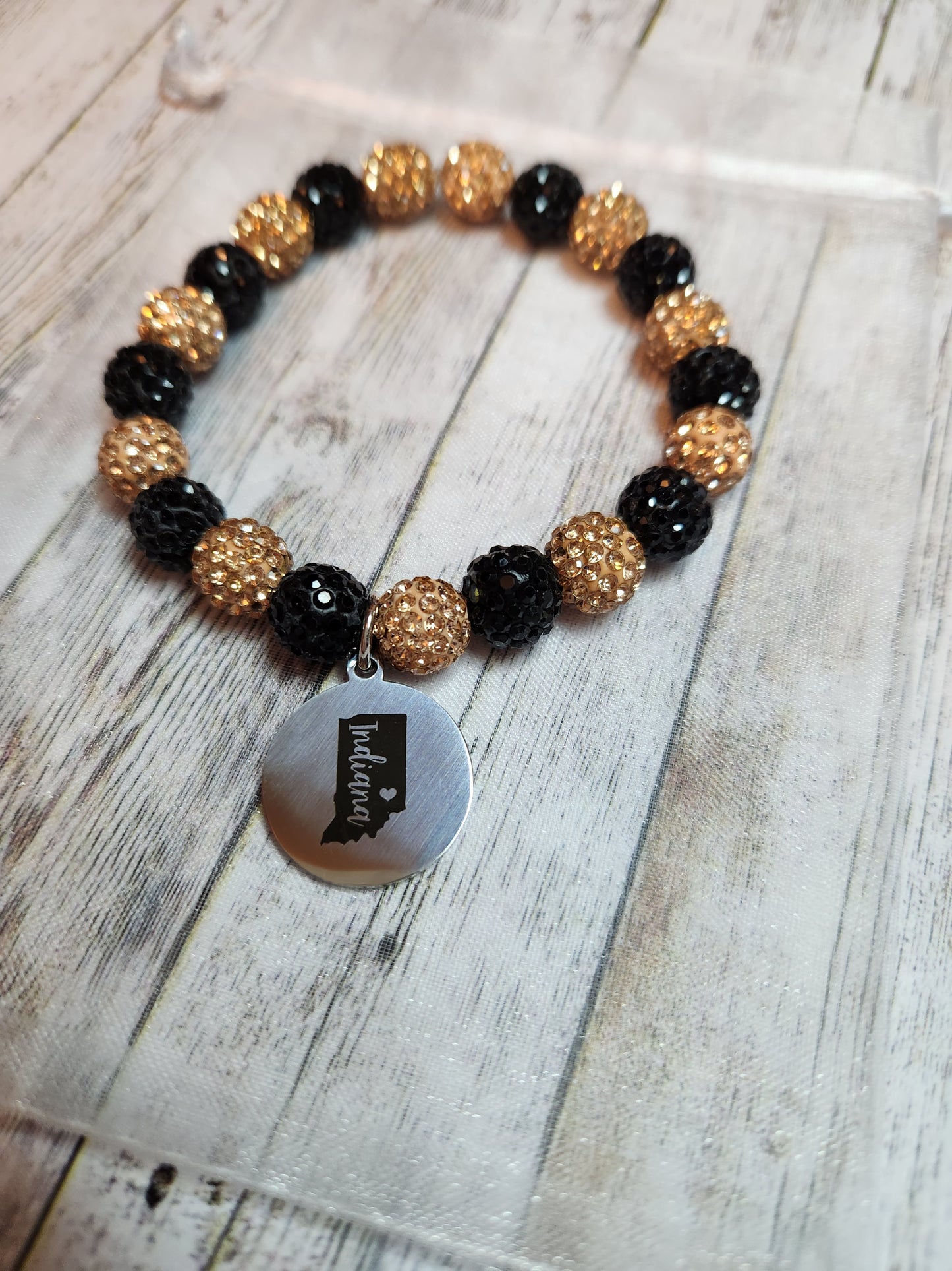 Bracelet: Black and Gold