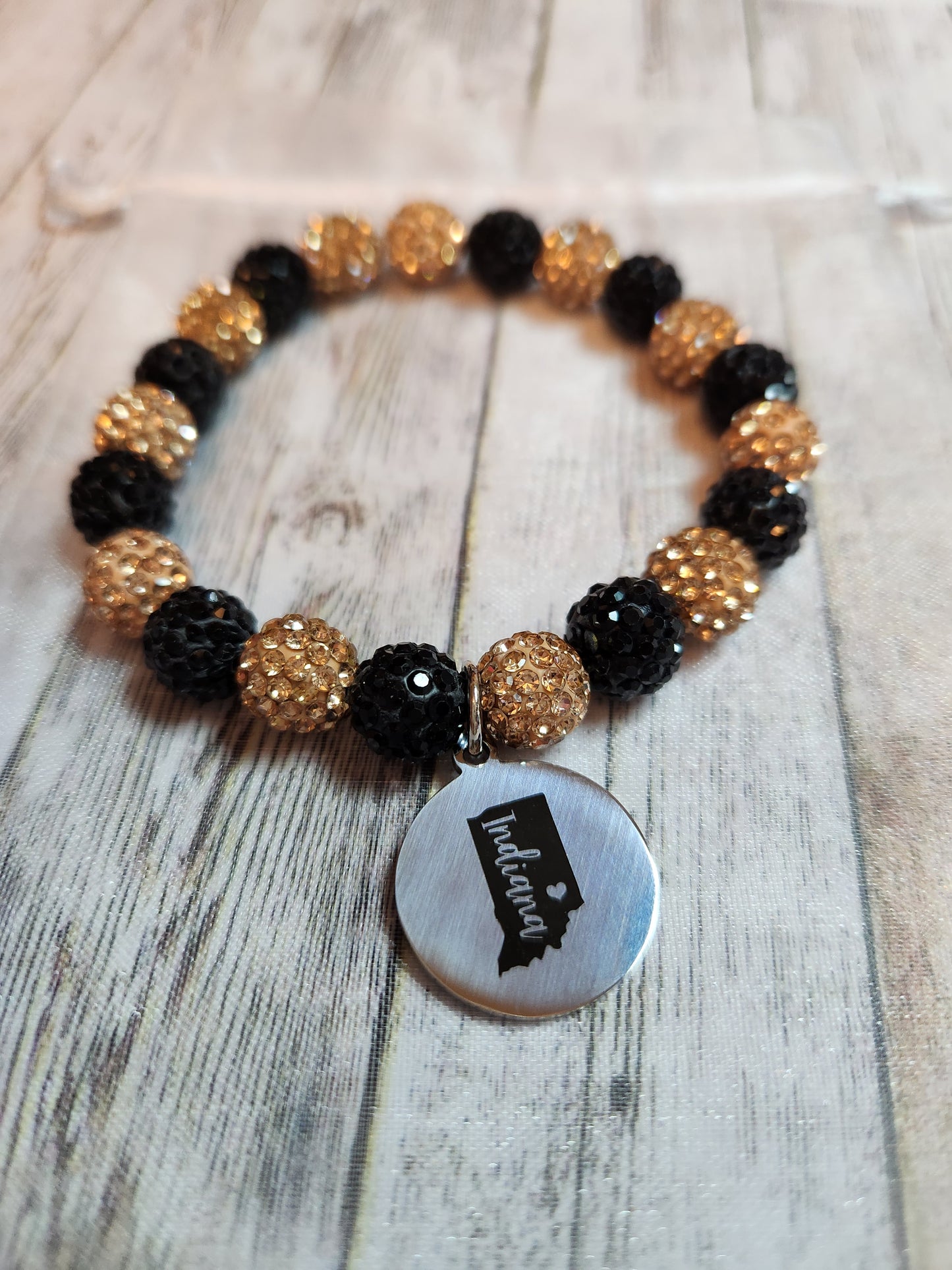 Bracelet: Black and Gold