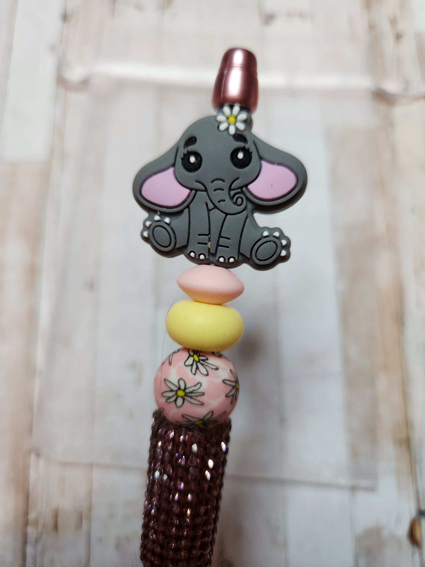 Beaded Pen: Elephant