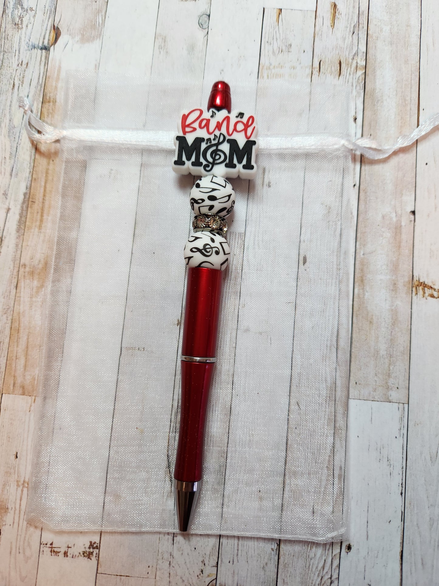 Beaded Pen: Band Mom