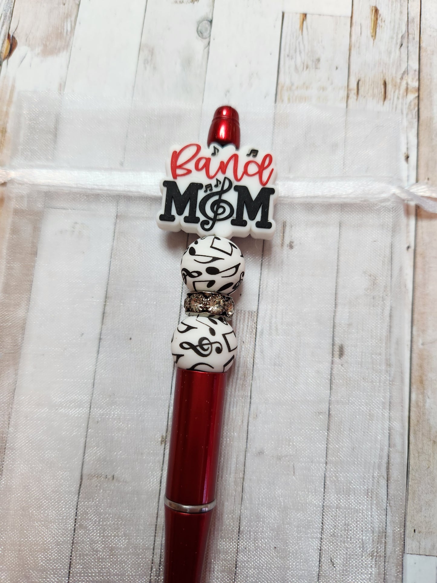 Beaded Pen: Band Mom