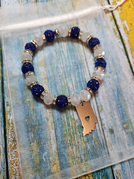 Bracelet: Indiana (Blue and White)