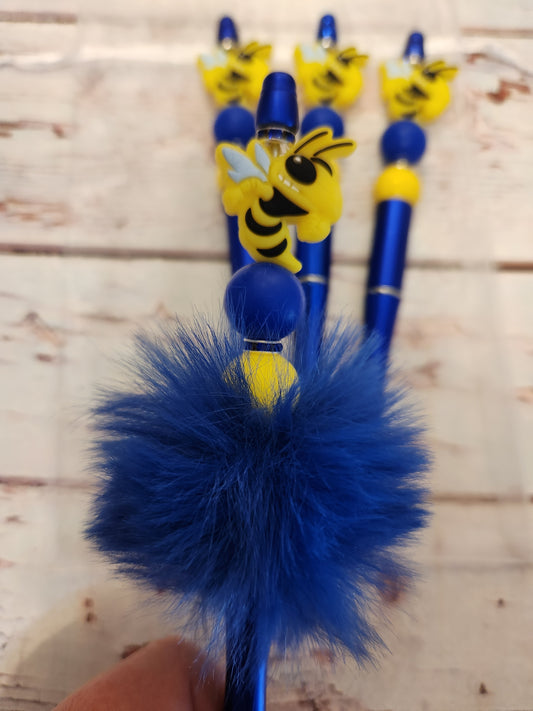 Beaded Pen: Hornets (Fluffy)