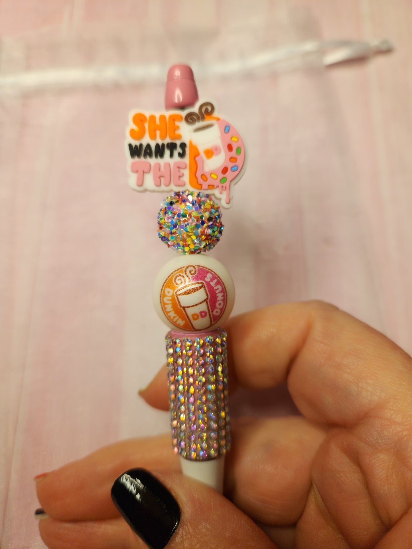 Beaded Pen: Coffee (Dunkin)