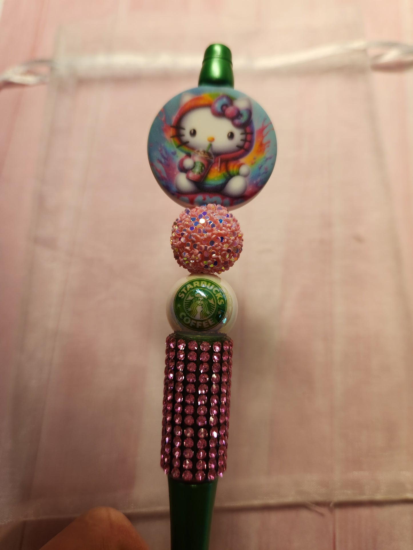 Beaded Pen: Coffee (Bucs, Hello Kitty)