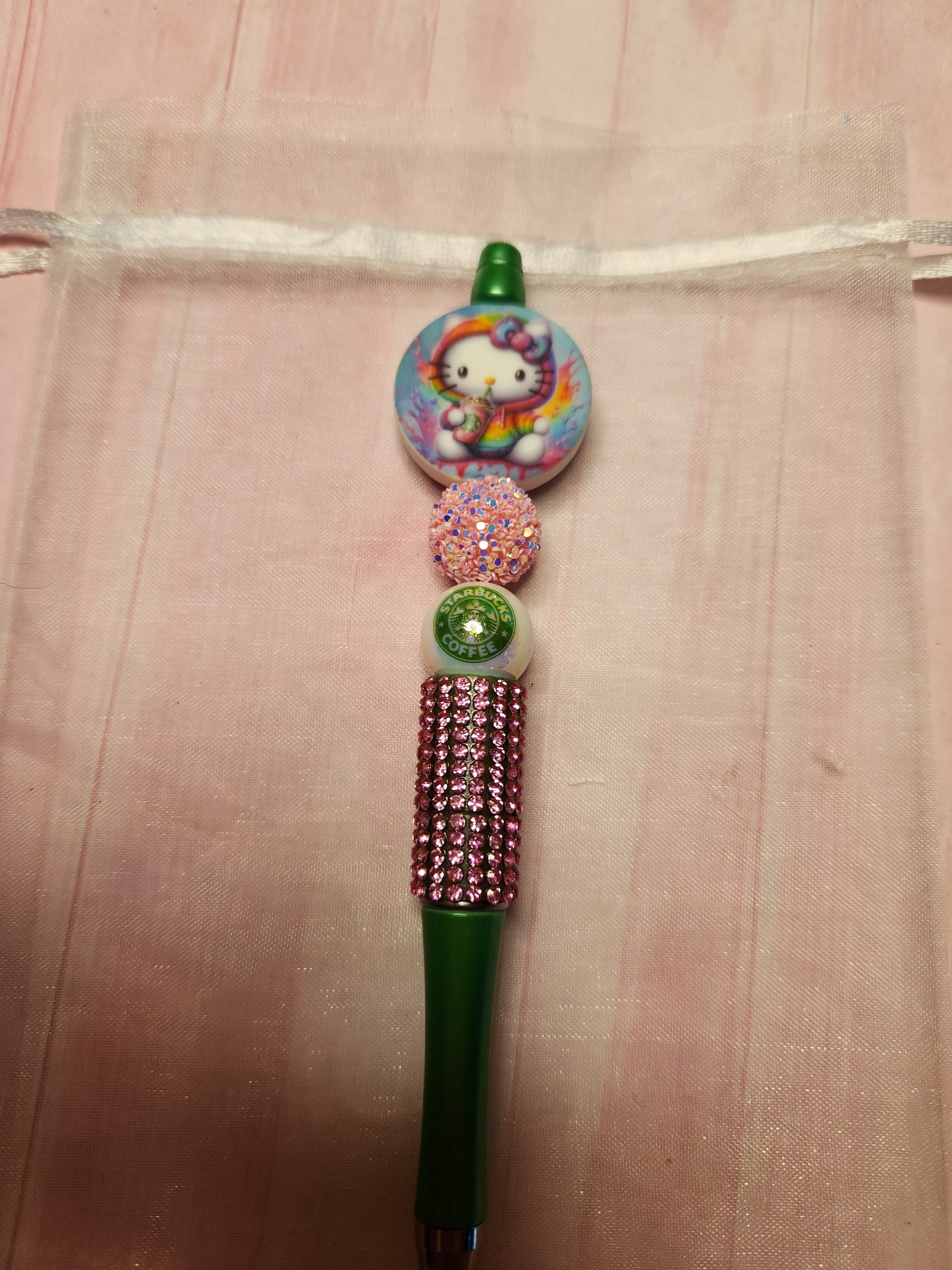 Beaded Pen: Coffee (Bucs, Hello Kitty)