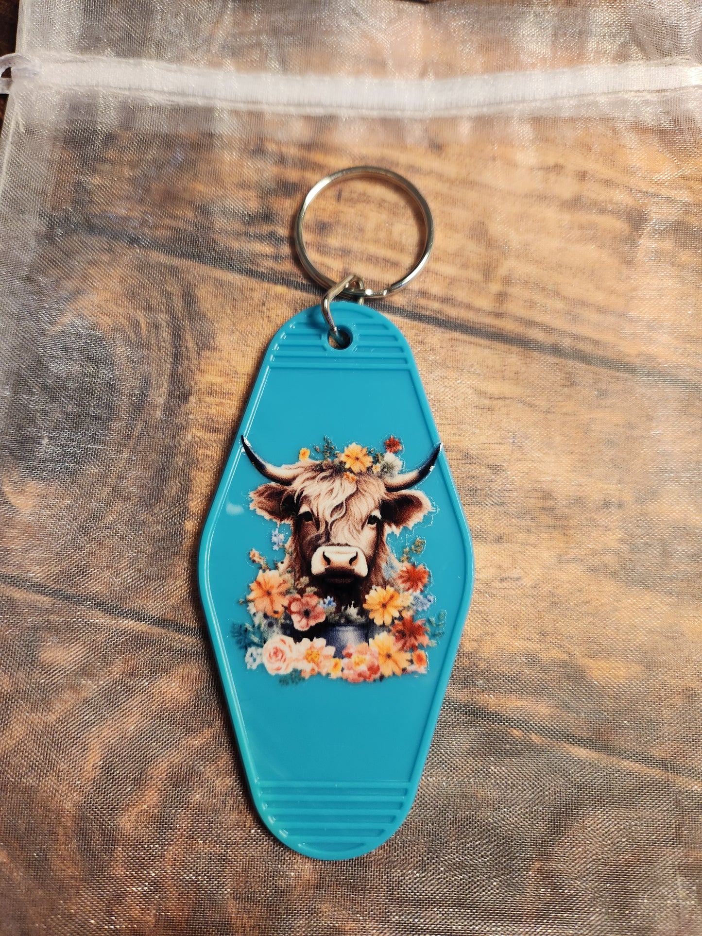 Motel Keychains: Hay (Cow/Highland)