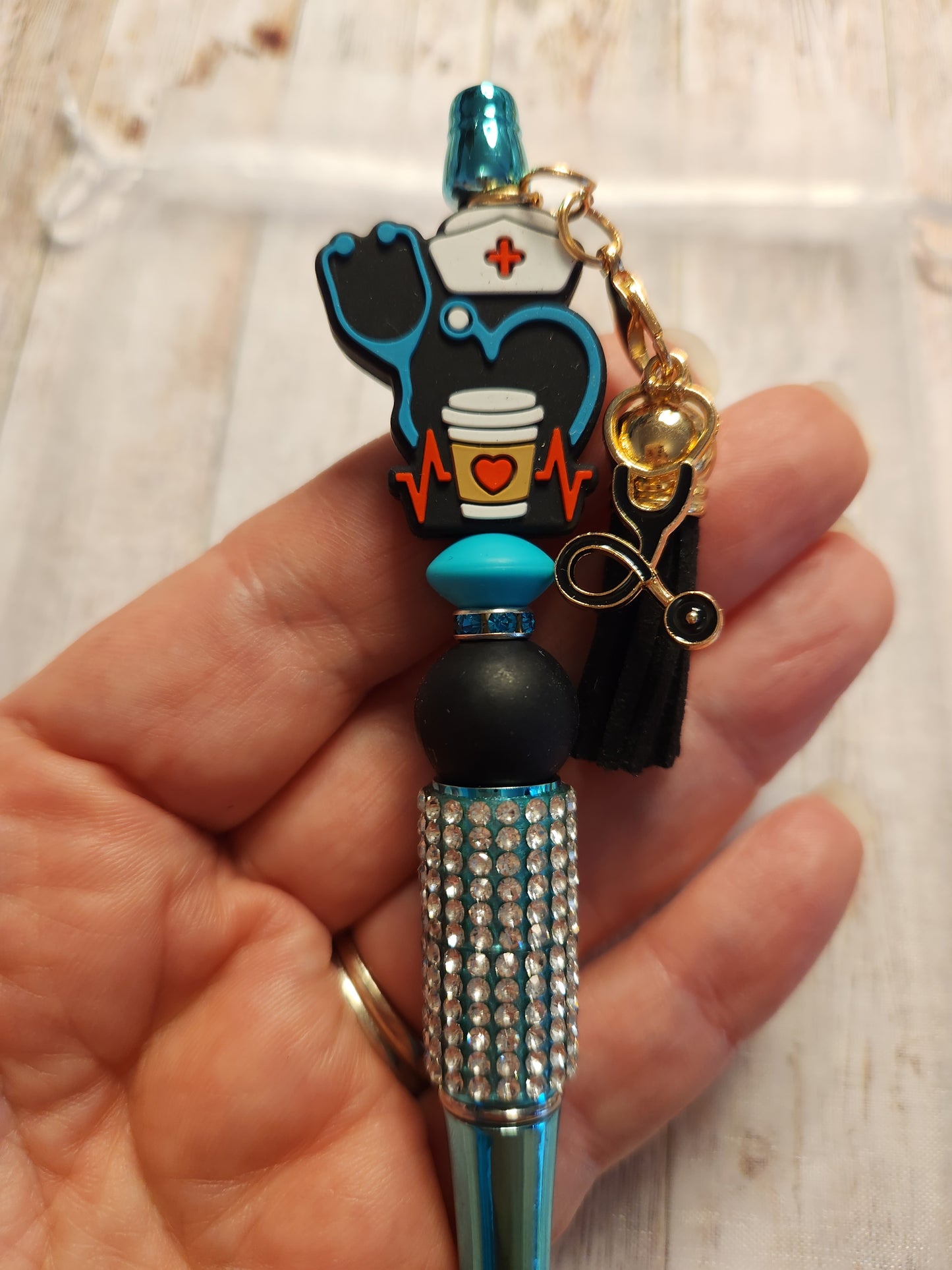 Beaded Pen: Healthcare (Stethoscope/Nurse/Medical)