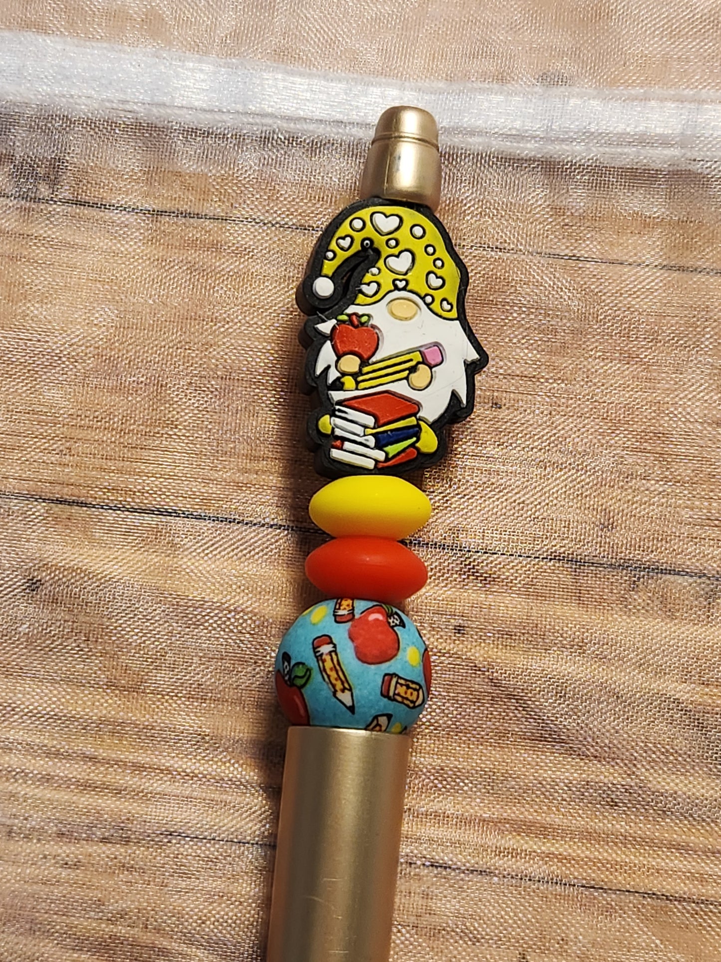 Beaded Pen: School (Gnome Teacher. Teach)