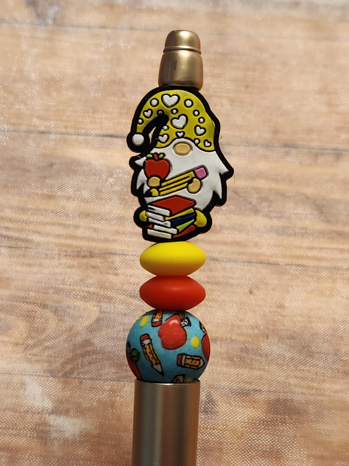 Beaded Pen: School (Gnome Teacher. Teach)