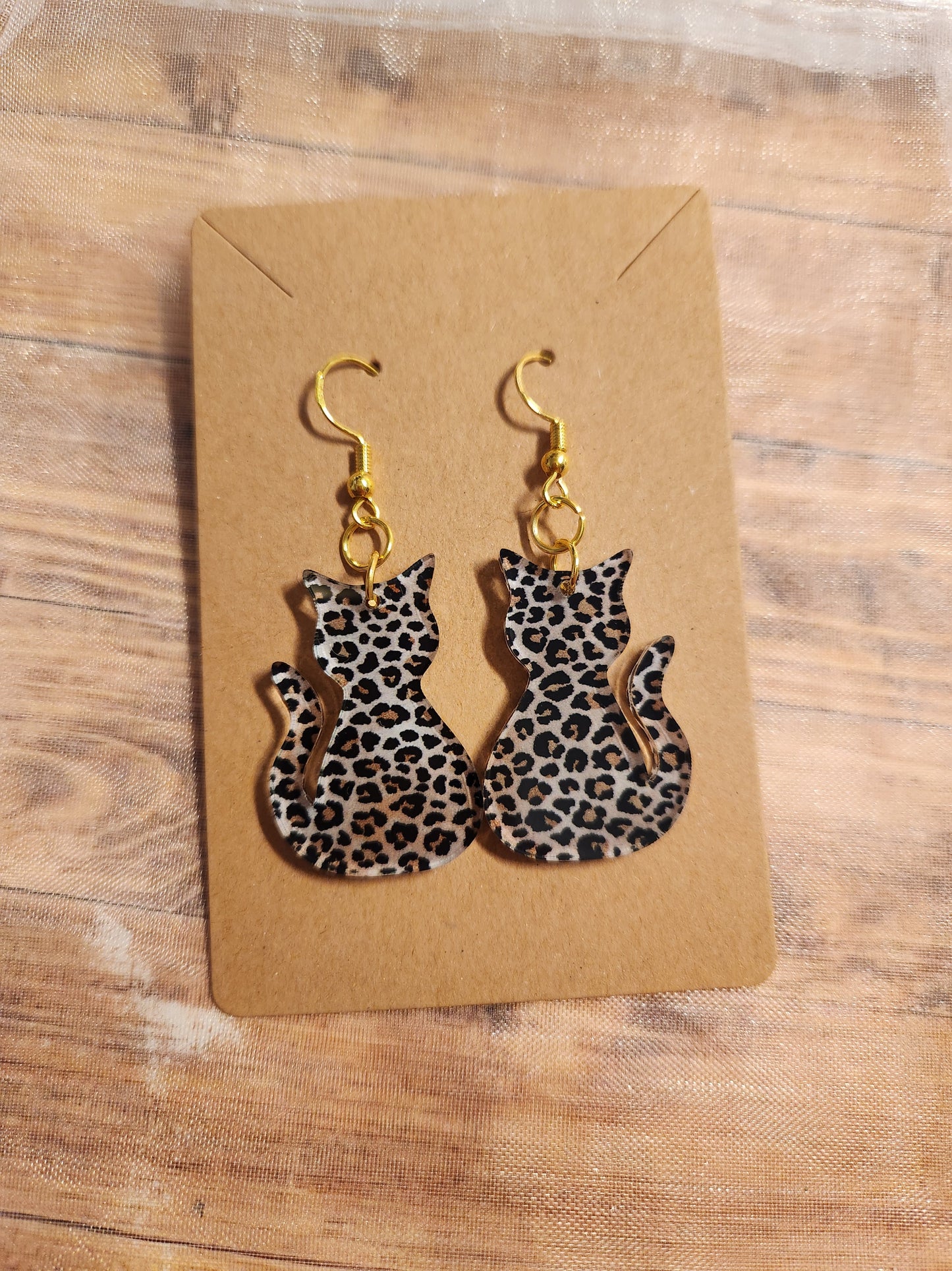 Earrings: Cats (Leopard)