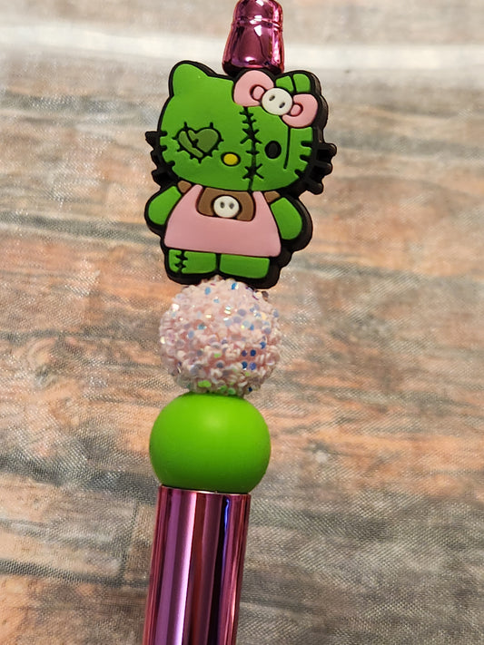 Beaded Pen: Hello Kitty (Zombie)