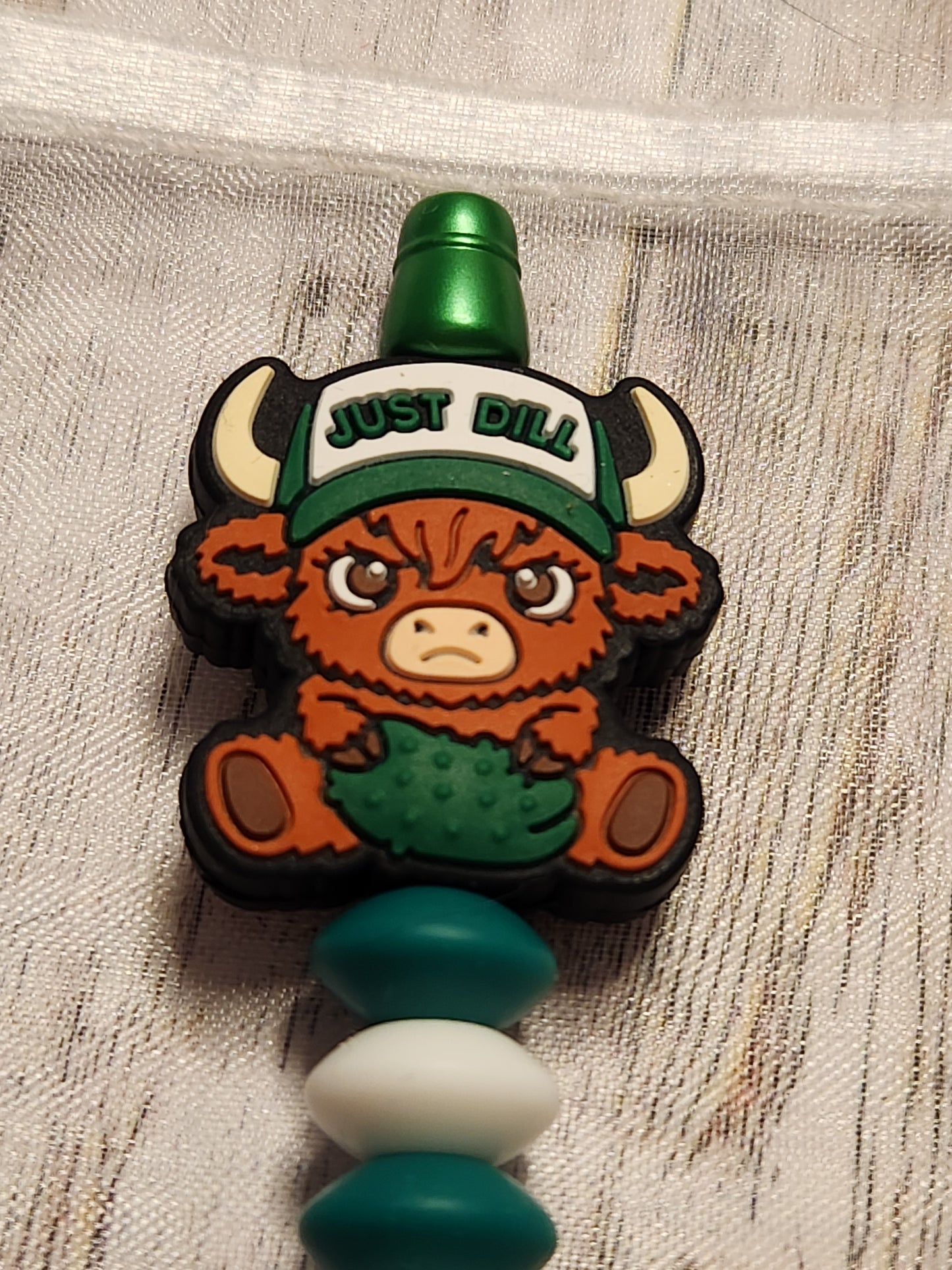 Beaded Pen: Cow (Just Dill, Pickle)