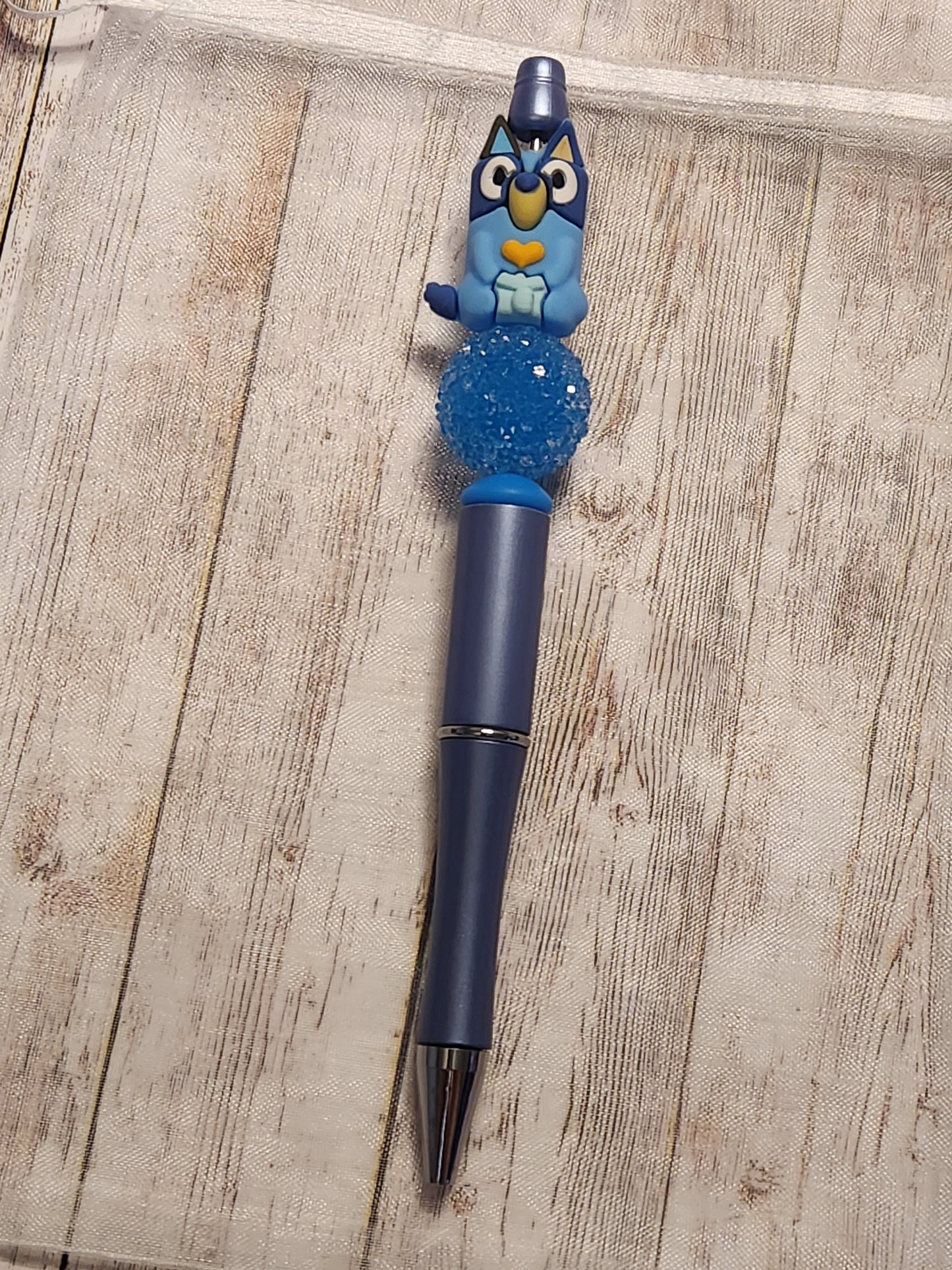 Beaded Pen: Bluey (3D)