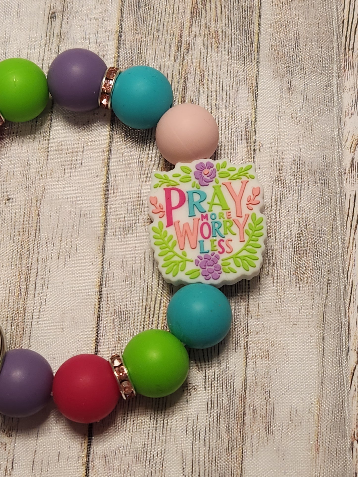 Wristlet: Pray More, Worry Less.