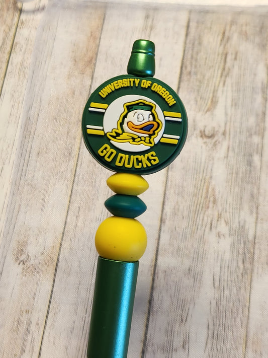 Beaded Pen: Oregon Ducks (Double-Sided)