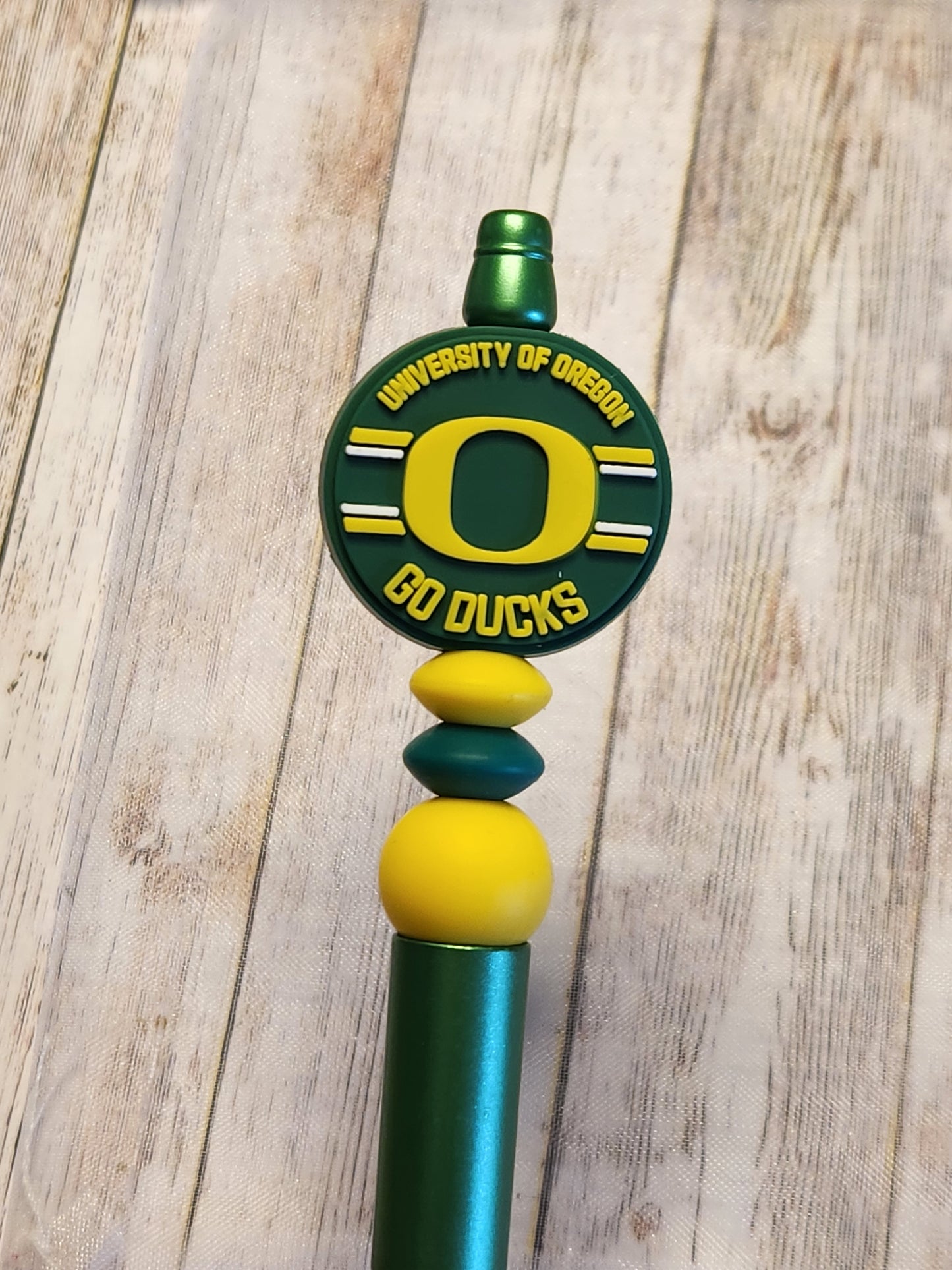 Beaded Pen: Oregon Ducks (Double-Sided)