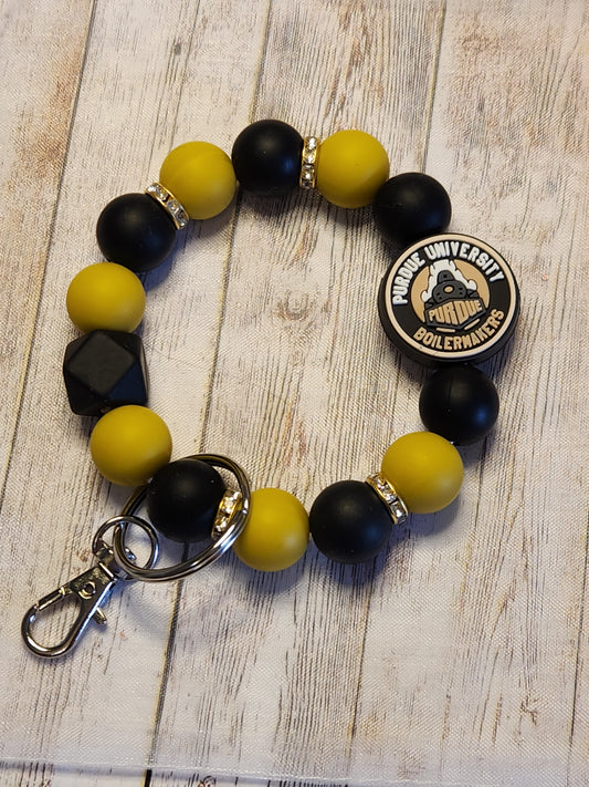Wristlet: Purdue (Gold and Black)