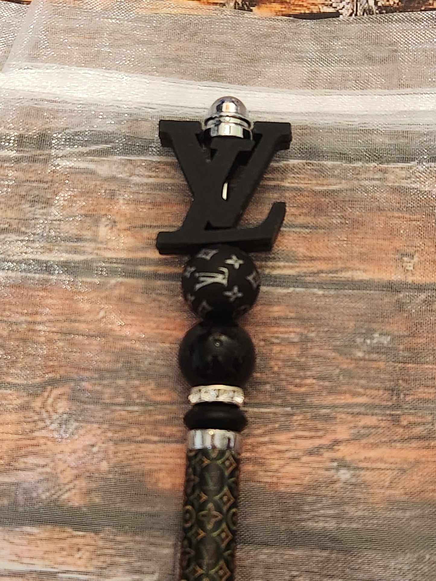 Beaded Pen: Designer (LV, on LV pen)