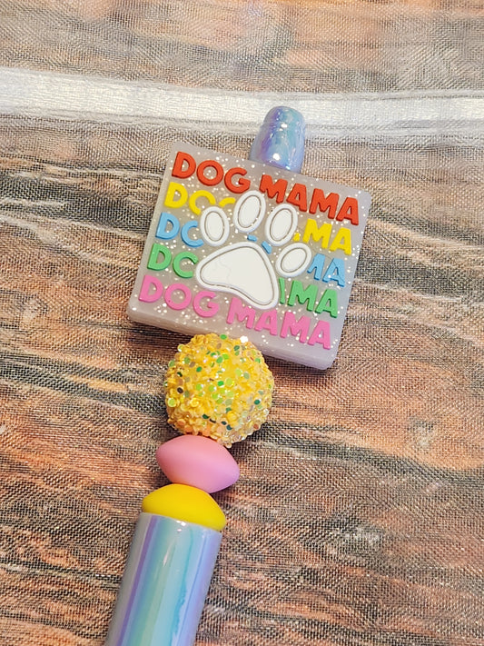 Beaded Pen: Pets (Dog Mama, Glitter)