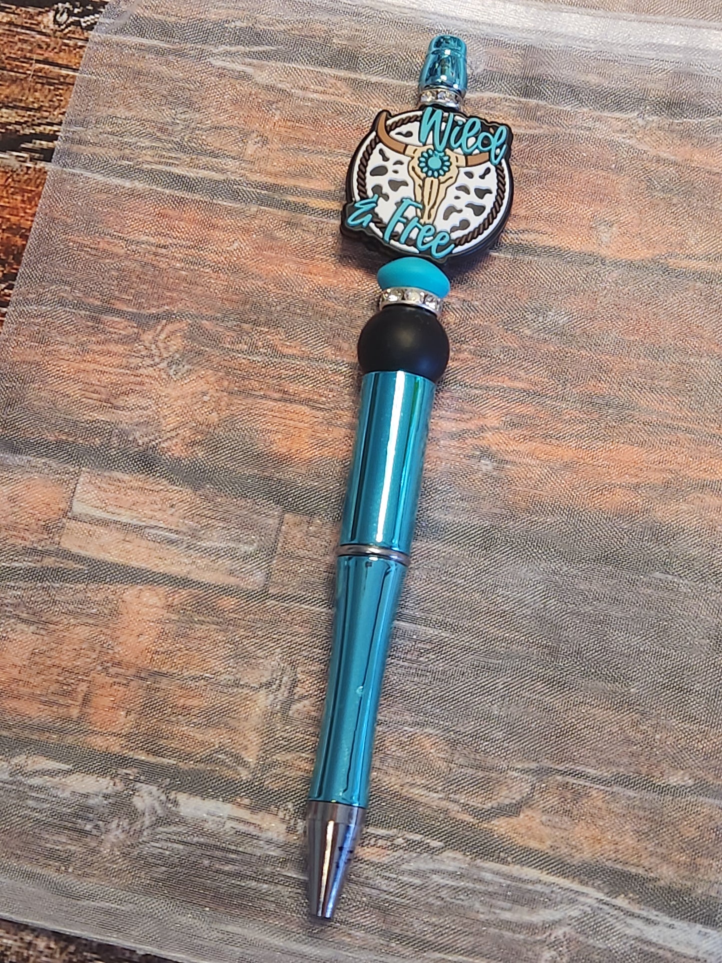 Beaded Pen: Wild and Free (Turquoise)