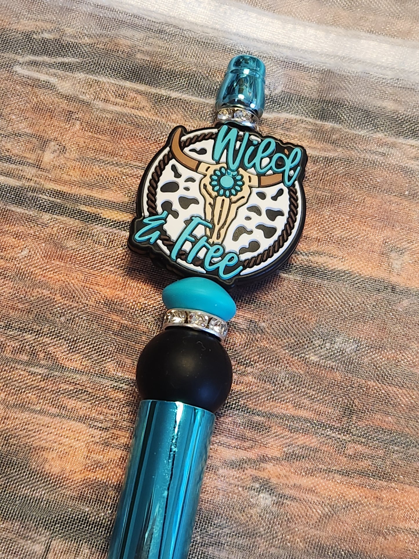 Beaded Pen: Wild and Free (Turquoise)