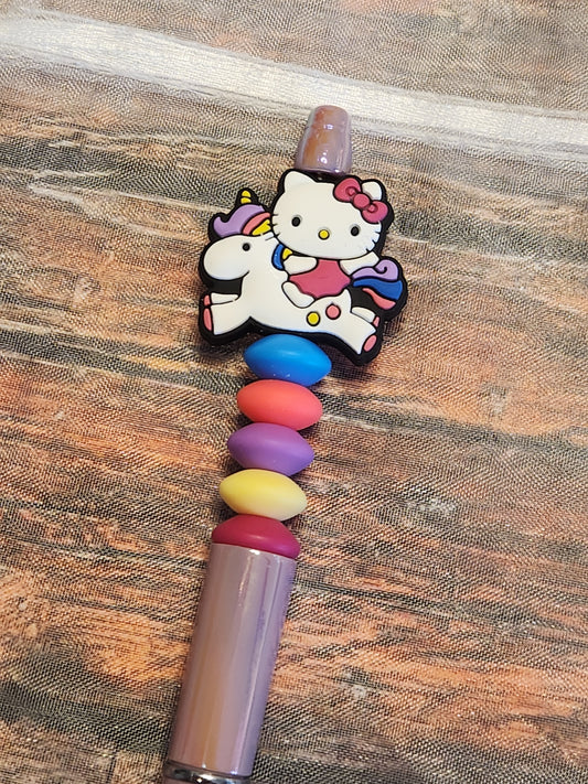 Beaded Pen: Hello Kitty Unicorn