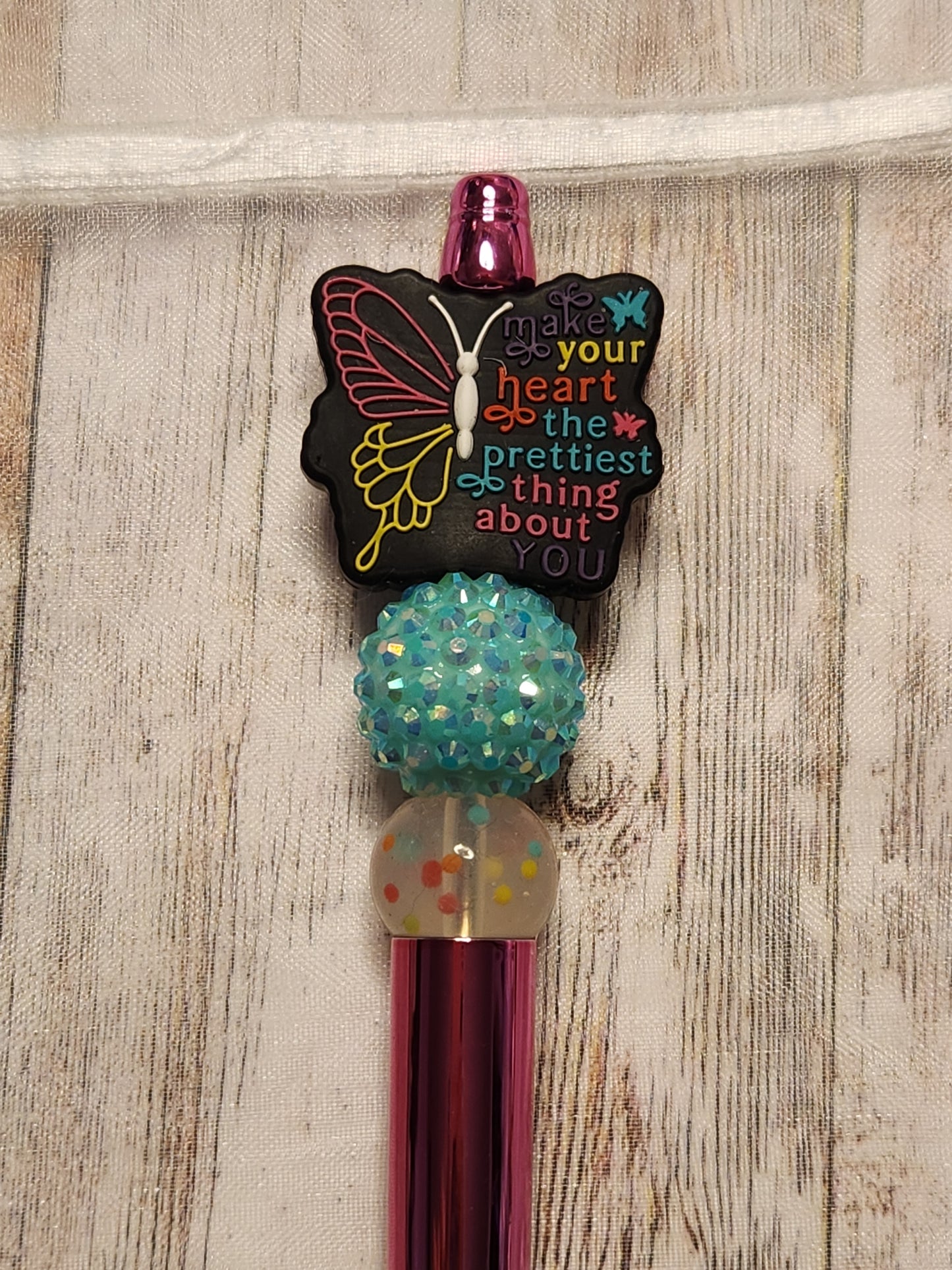 Beaded Pen: Faith (Make your heart the prettiest thing about you)