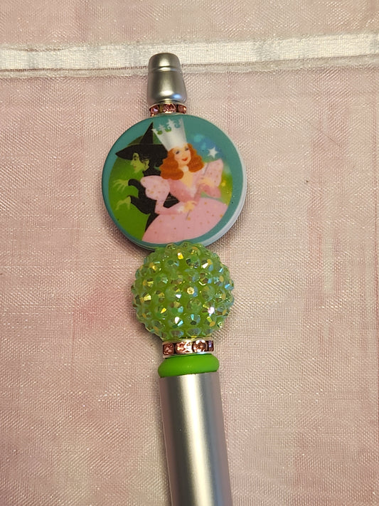 Beaded Pen: Wizard of Oz (Wicked, Glenda)