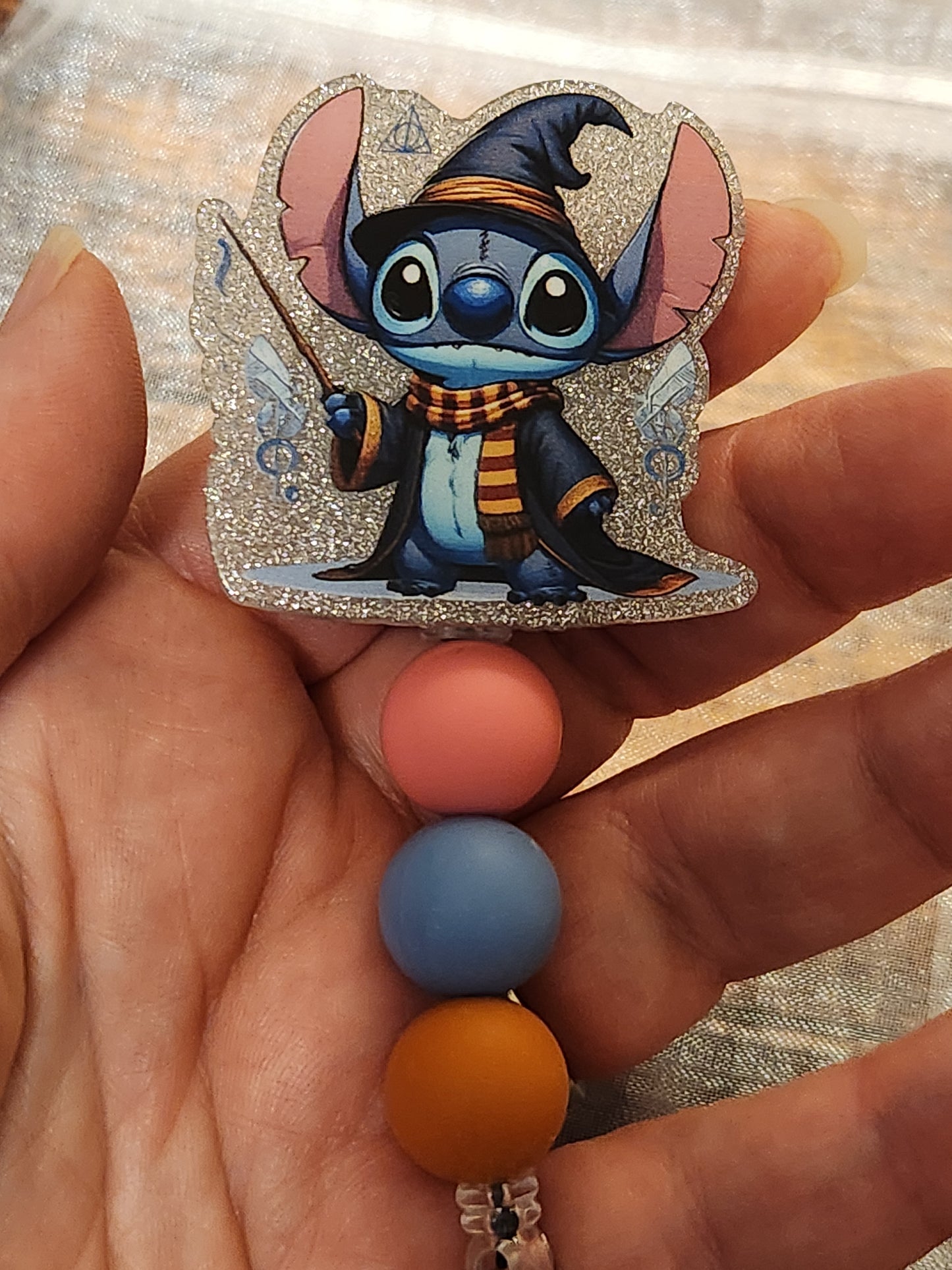 Badge Reel: Stitch/Harry Potter