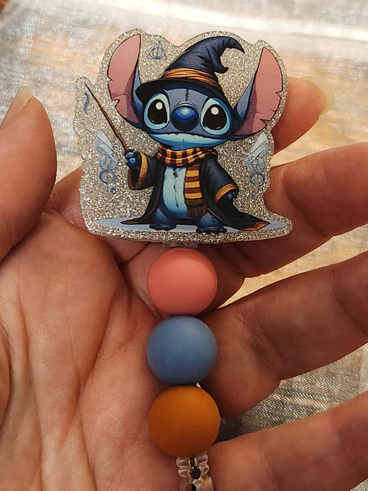 Badge Reel: Stitch/Harry Potter