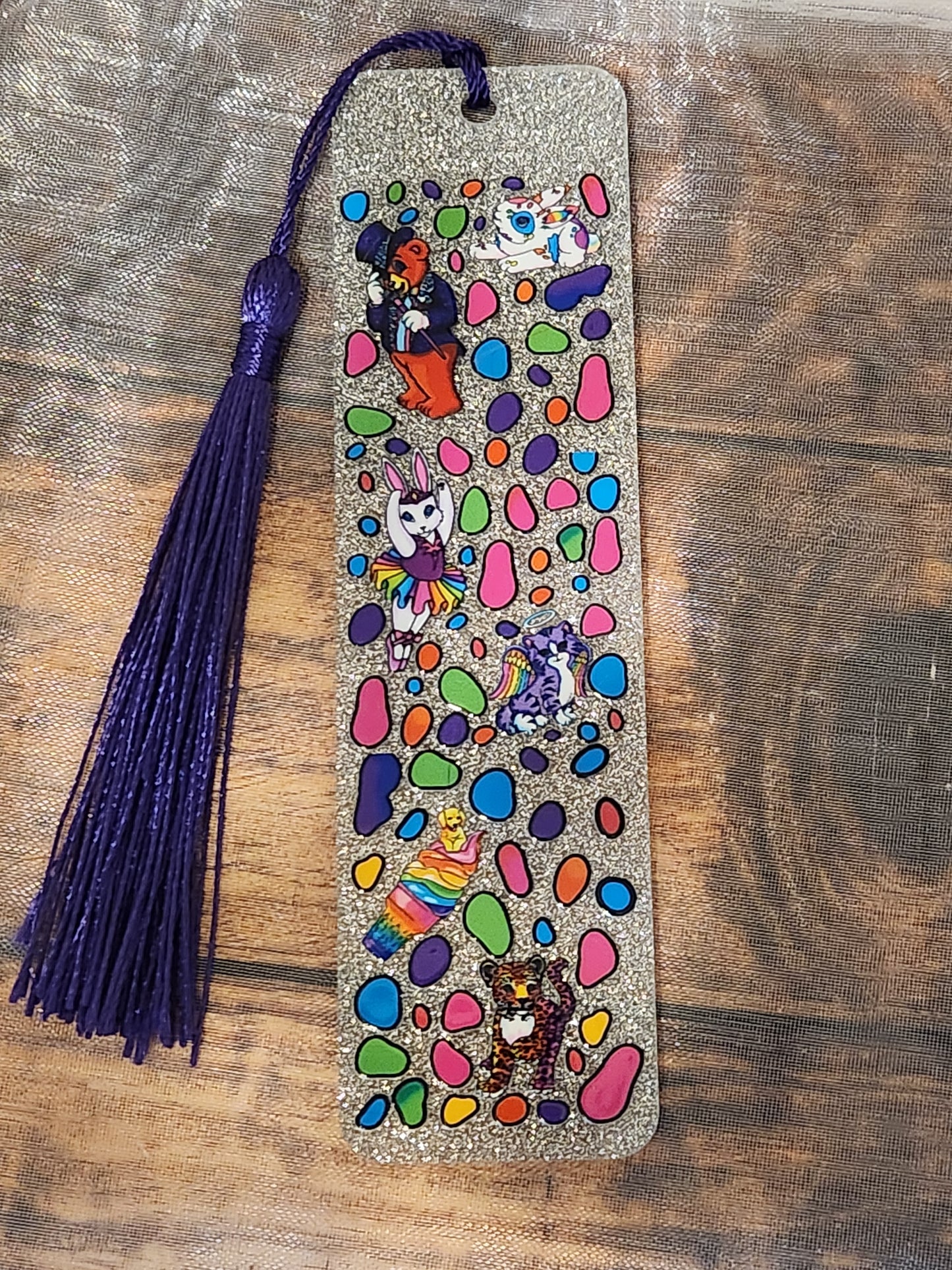 Acrylic Bookmark: Lisa Frank