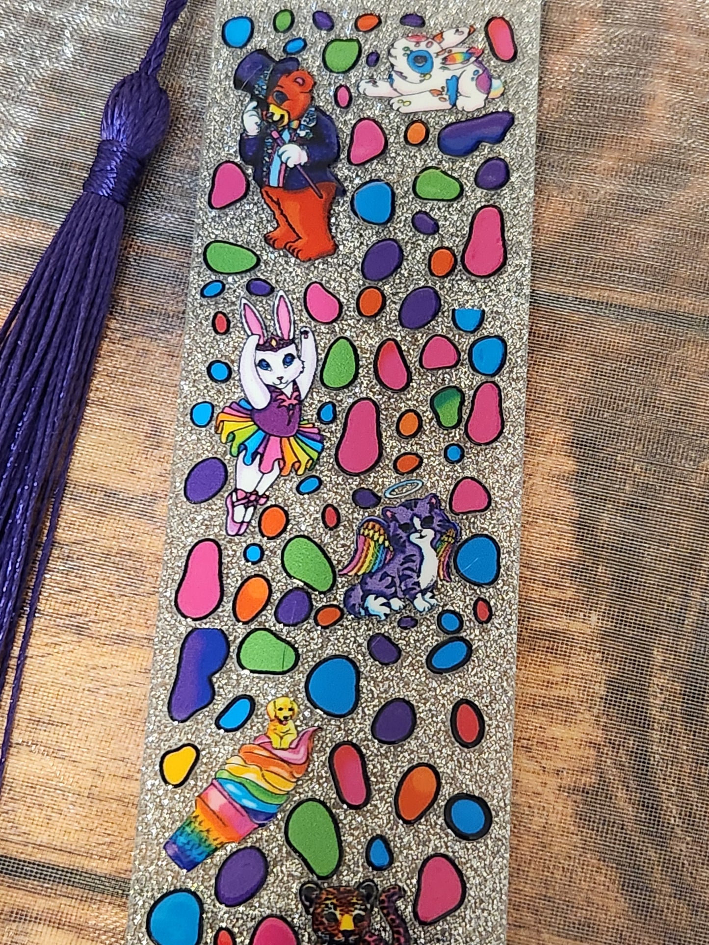 Acrylic Bookmark: Lisa Frank