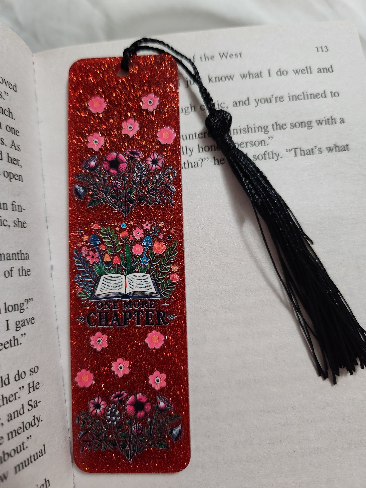 Acrylic Bookmark: One more chapter